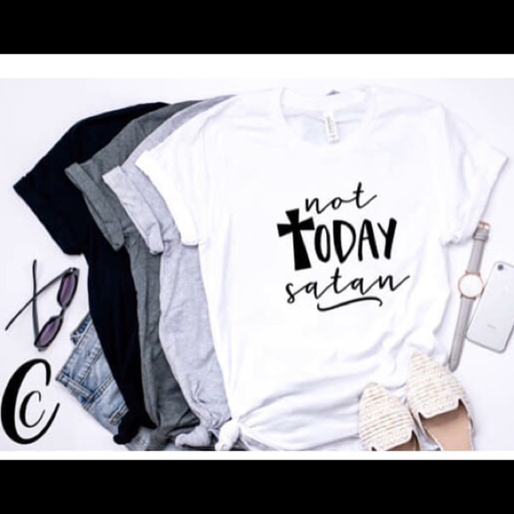 Not Today Satan Graphic Tee